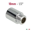 Ορειχάλκινη Προέκταση 10mm Βαρέως Τϋπου 1/2'', Χρωμέ