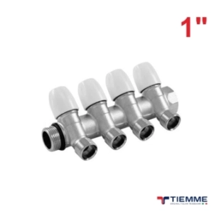 Tiemme Κολλεκτέρ 4 Παροχών με Είσοδο 1'' Γωνιακό Maxima 1860002