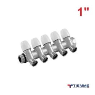 Tiemme Κολλεκτέρ 5 Παροχών με Είσοδο 1'' Γωνιακό Maxima 1860001