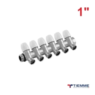 Tiemme Κολλεκτέρ 6 Παροχών με Είσοδο 1'' Γωνιακό Maxima 1860086