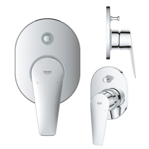 Grohe Bauedge 29039001 Πλήρες Σύστημα Εντοιχιζόμενης Μπαταρίας Λουτρού, χρωμέ