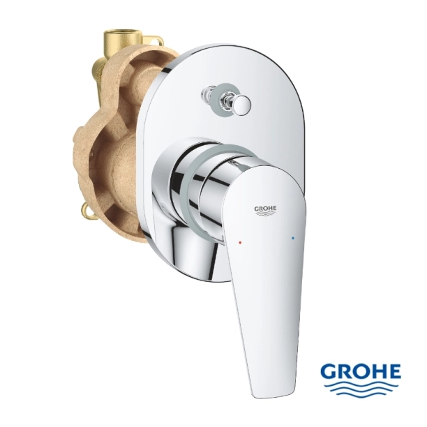 Grohe Bauedge 29039001 Πλήρες Σύστημα Εντοιχιζόμενης Μπαταρίας Λουτρού, χρωμέ