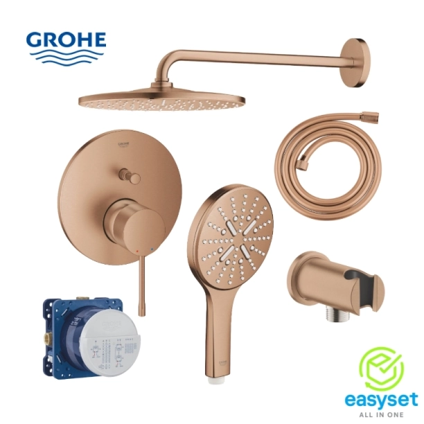 ΠΛΗΡΕΣ ΕΝΤΟΙΧΙΖΟΜΕΝΟ ΣΥΣΤΗΜΑ ΝΤΟΥΣ GROHE ESSENCE BRUSHED WARM SUNSET