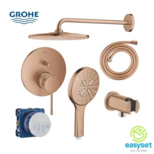ΠΛΗΡΕΣ ΕΝΤΟΙΧΙΖΟΜΕΝΟ ΣΥΣΤΗΜΑ ΝΤΟΥΣ GROHE ESSENCE BRUSHED WARM SUNSET