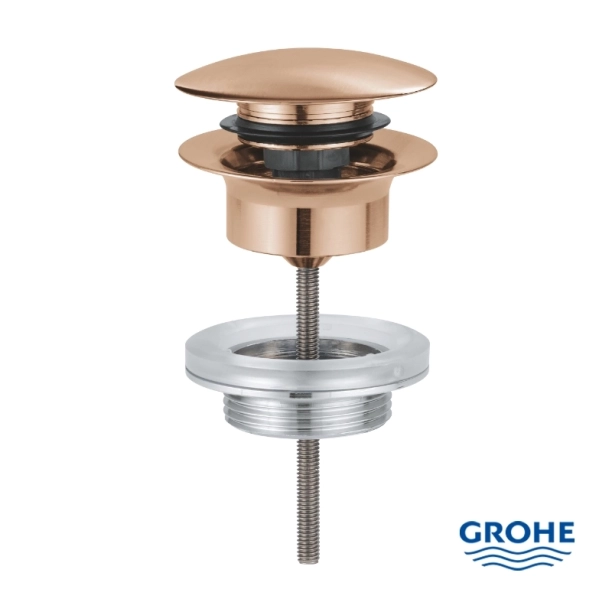 Grohe Βαλβίδα Νιπτήρος Φ64 Push-Open 1 1/4 Brushed Warm Sunset