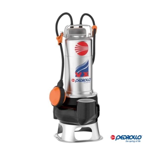 Υποβρύχια Αντλία Λυμάτων 1,5 Hp Pedrollo Vortex VXm 15/50
