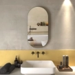 Καθρέπτης Art 40x80 οβάλ με μαύρο μεταλλικό πλαίσιο