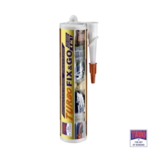 Ισχυρό Σφραγγιστικό- Συγκολλητικό Ταχείας Σκληρυνσης Turbo Fix&Go 290gr Γκρι