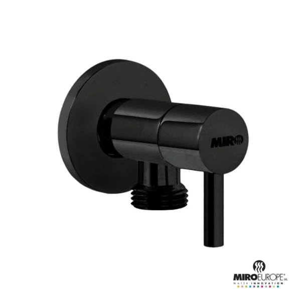 Επίτοιχη Παροχή Νερού 1/2'' Ιταλίας Μαύρο Ματ