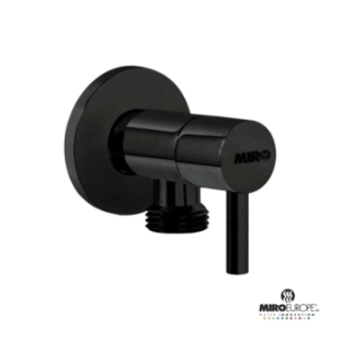 Επίτοιχη Παροχή Νερού 1/2'' Ιταλίας Μαύρο Ματ