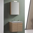 ΣΕΤ ΕΠΙΠΛΟ 60CM ORIALI NABUCCO OAK ΜΕ ΝΙΠΤΗΡΑ, ΝΤΟΥΛΑΠΙ ΚΑΘΡΕΠΤΗ ΚΑΙ ΦΩΤΙΣΤΙΚΟ