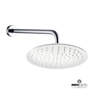 Miro Inox Slim Κεφαλή Ντους Φ250 με Βραχίονα 35cm