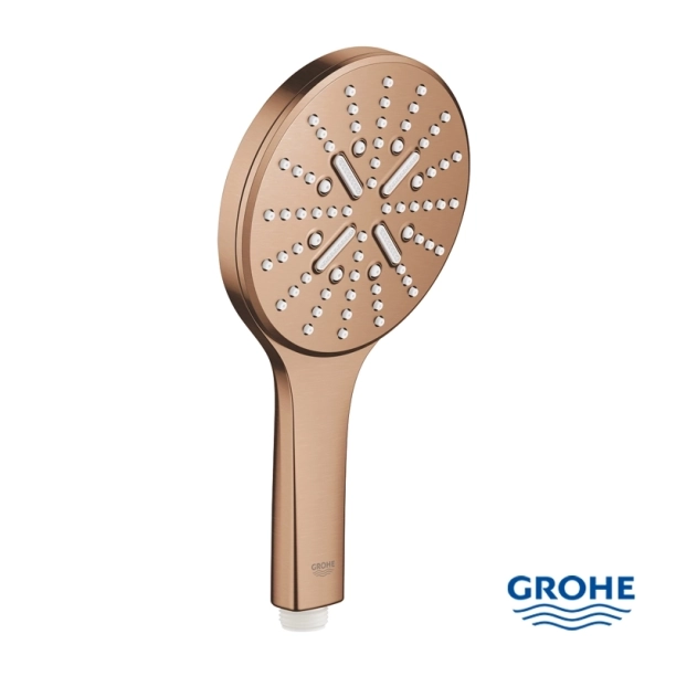 Grohe Rainshower SmartActive 130 26574DL0 Τηλέφωνo Ντους 3 ροών, Brushed Warm Sunset