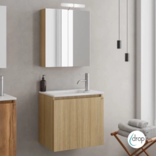 ΕΠΙΠΛΟ NEW VERONA OAK  55cm PACK ΜΕ ΚΑΘΡΕΠΤΗ ΝΤΟΥΛΑΠΙ