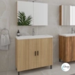 ΕΠΙΠΛΟ NEW ROMA OAK 80cm PACK ΜΕ ΚΑΘΡΕΠΤΗ ΝΤΟΥΛΑΠΙ