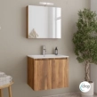 ΕΠΙΠΛΟ NEW VERONA AMBER BAROQUE OAK 60cm PACK ΜΕ ΚΑΘΡΕΠΤΗ ΝΤΟΥΛΑΠΙ