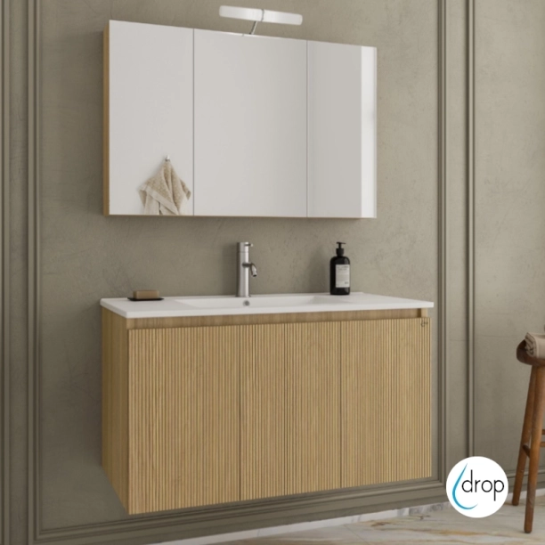 ΕΠΙΠΛΟ NEW VERONA STRADA 100cm PACK ΜΕ ΚΑΘΡΕΠΤΗ ΝΤΟΥΛΑΠΙ