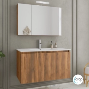 ΕΠΙΠΛΟ NEW VERONA AMBER BAROQUE OAK 90cm PACK ΜΕ ΚΑΘΡΕΠΤΗ ΝΤΟΥΛΑΠΙ