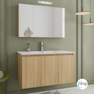 ΕΠΙΠΛΟ NEW VERONA OAK 90cm PACK ΜΕ ΚΑΘΡΕΠΤΗ ΝΤΟΥΛΑΠΙ