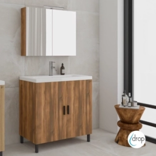 ΕΠΙΠΛΟ NEW ROMA AMBER BAROQUE 80cm PACK ΜΕ ΚΑΘΡΕΠΤΗ ΝΤΟΥΛΑΠΙ