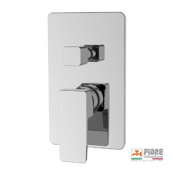 Fiore Dark 140CR7577 Πλήρες Σύστημα Εντοιχιζόμενης Μπαταρίας λουτρού, χρωμέ