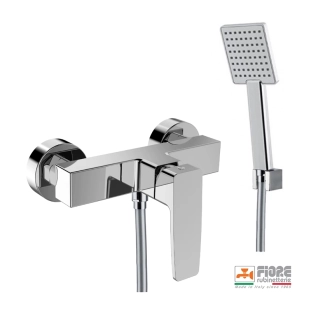 Fiore Dark 140CR4461 Μπαταρία Ντους Πλήρης με Αξεσουάρ, χρωμέ