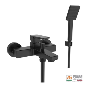 Fiore Dark 140NN4451 Μπαταρία Λουτρού Πλήρης με Αξεσουάρ, μαύρο ματ