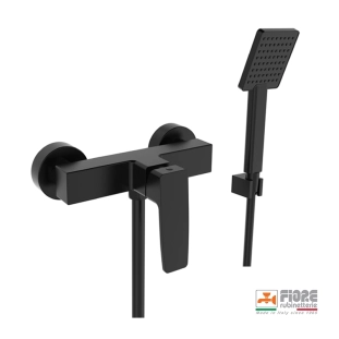 Fiore Dark 140NN4461 Μπαταρία Ντους Πλήρης με Αξεσουάρ, μαύρο ματ