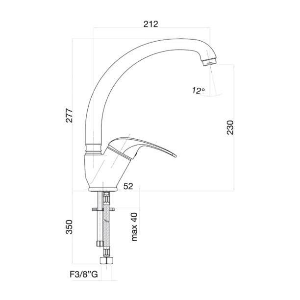 Μπαταρία Κουζίνας Fiore Max 32CR4310, χρωμέ