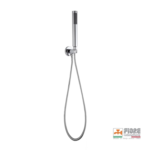 Fiore 30CR8786 Τηλέφωνo Ντους με Σπιράλ και Στήριγμα/Παροχή, Χρωμέ