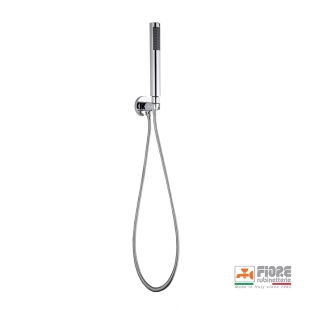 Fiore 30CR8786 Τηλέφωνo Ντους με Σπιράλ και Στήριγμα/Παροχή, Χρωμέ