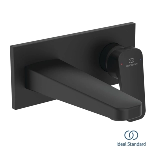 Ideal Standard Ceraplan IV BD244XG Εξωτερικά Μέρη Εντοιχιζόμενης Μπαταρίας Νιπτήρος, Silk Black