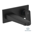 Ideal Standard Ceraplan IV BD244XG Εξωτερικά Μέρη Εντοιχιζόμενης Μπαταρίας Νιπτήρος, Silk Black
