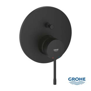 Grohe Essence 24167KF1 Εξωτερικά Μέρη Εντοιχιζόμενης Μπαταρίας Λουτρού, Phantom Black