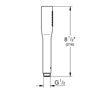 Grohe Cosmopolitan Stick 22126KF0 Τηλέφωνo Ντους, Phantom Black 2