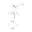 Fiore Altura Mia 29CR1750 Μπαταρία Ντους Πλήρης με Αξεσουάρ, χρωμέ