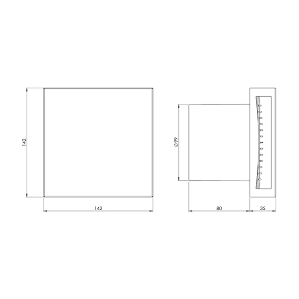 EUROPLAST EET100i Εξαεριστήρας Φ100 Inox